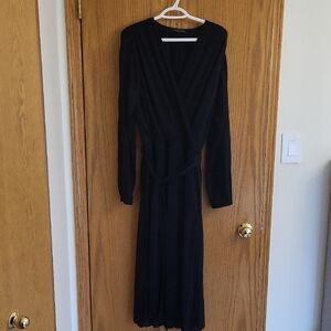 Saks Fifth Avenue Black Long Sleeve Dress